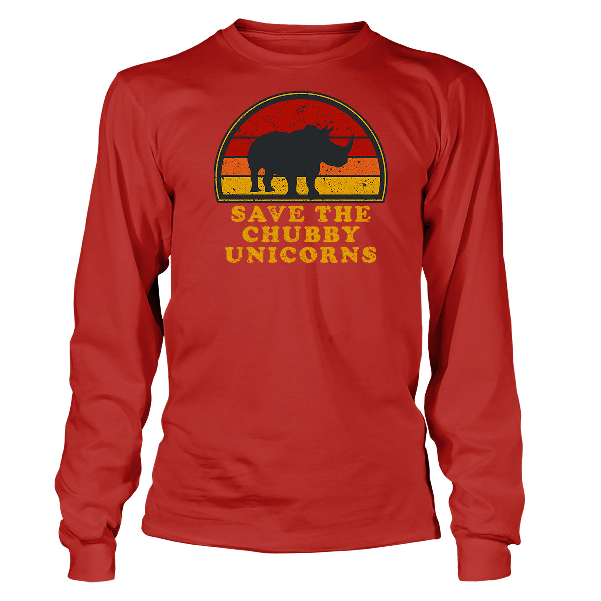 Save the Chubby Unicorns Long Sleeve T-Shirt