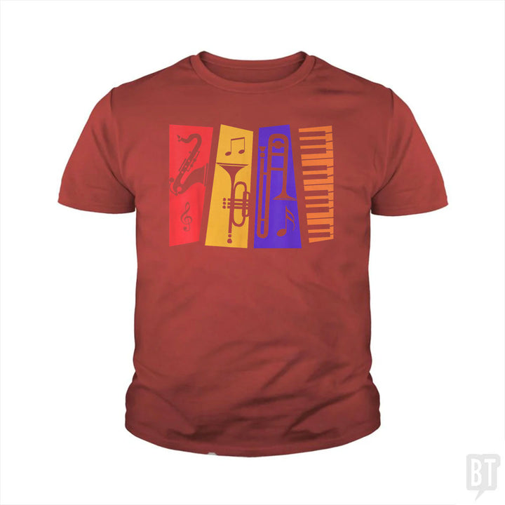 Jazz Music Kids Shirt