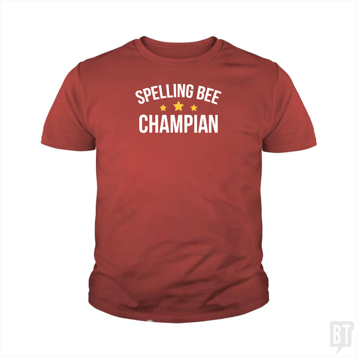 Spelling Bee Champion Kids Shirt