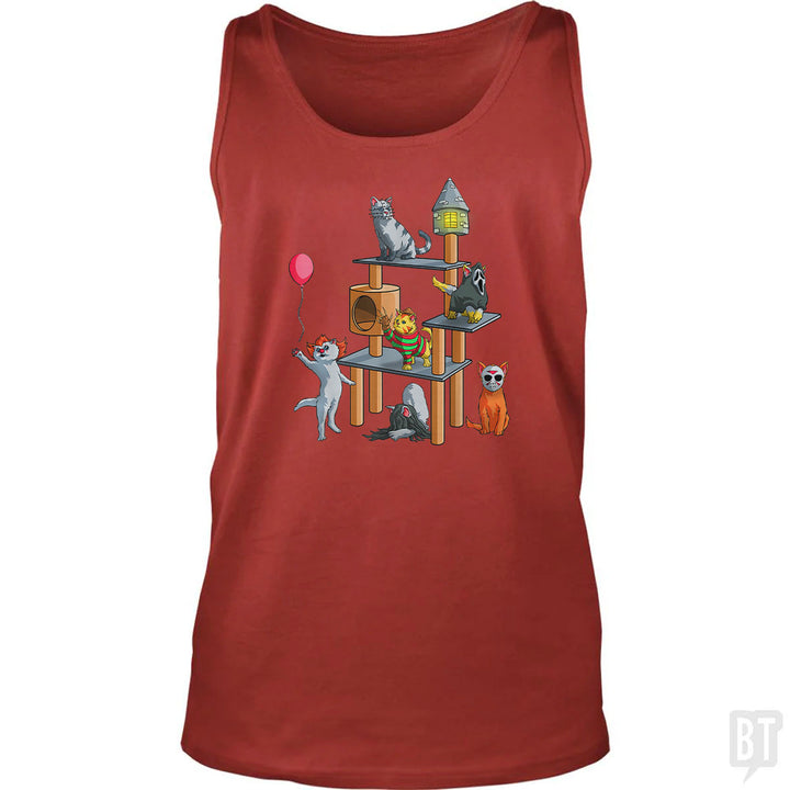 Cat Horror Movies Tank Top