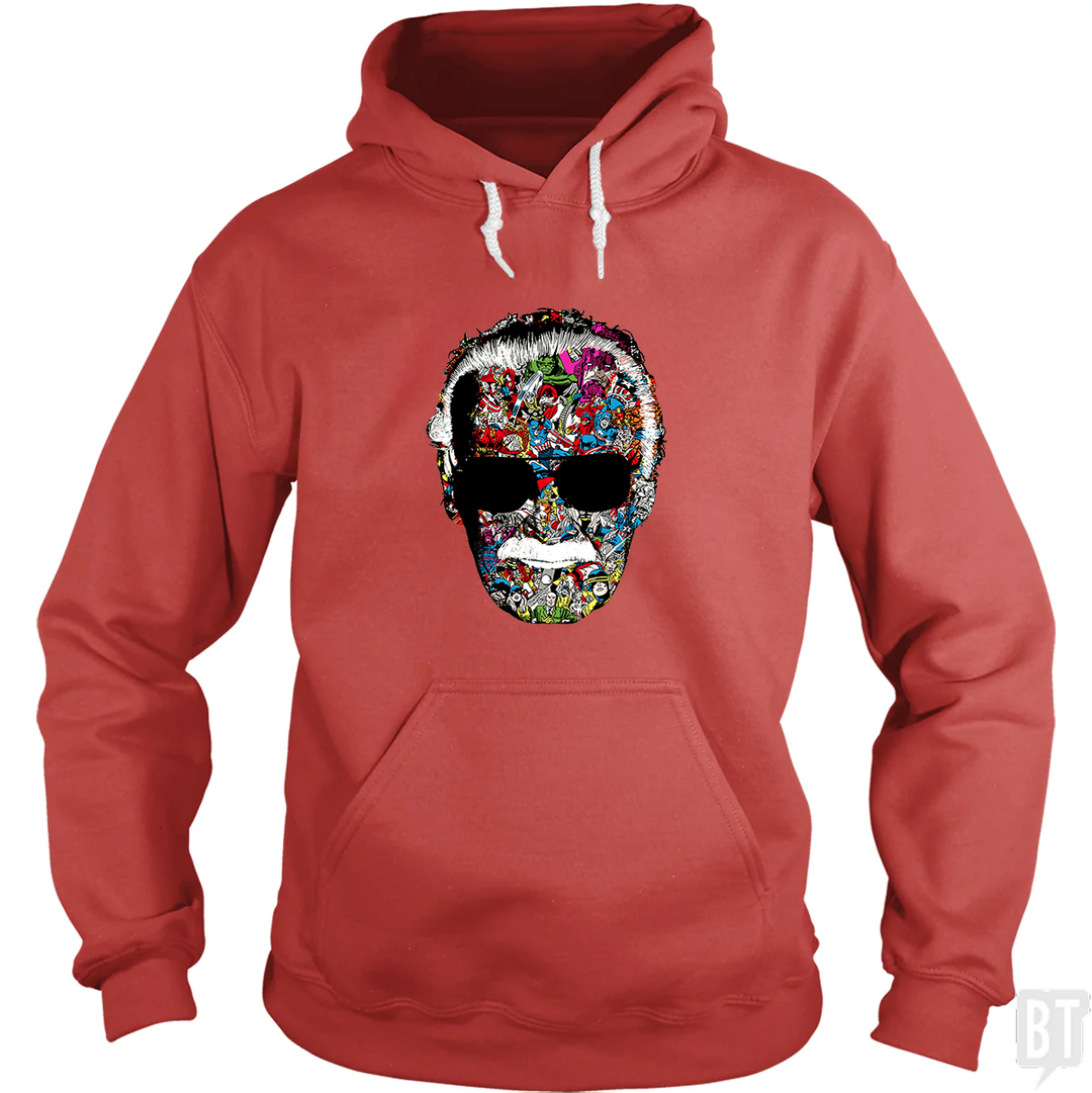 Stan Lee Man of Many Faces Hoodie