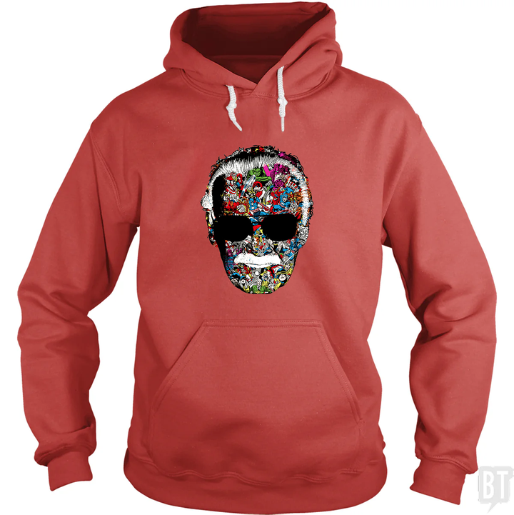 Stan Lee Man of Many Faces Hoodie