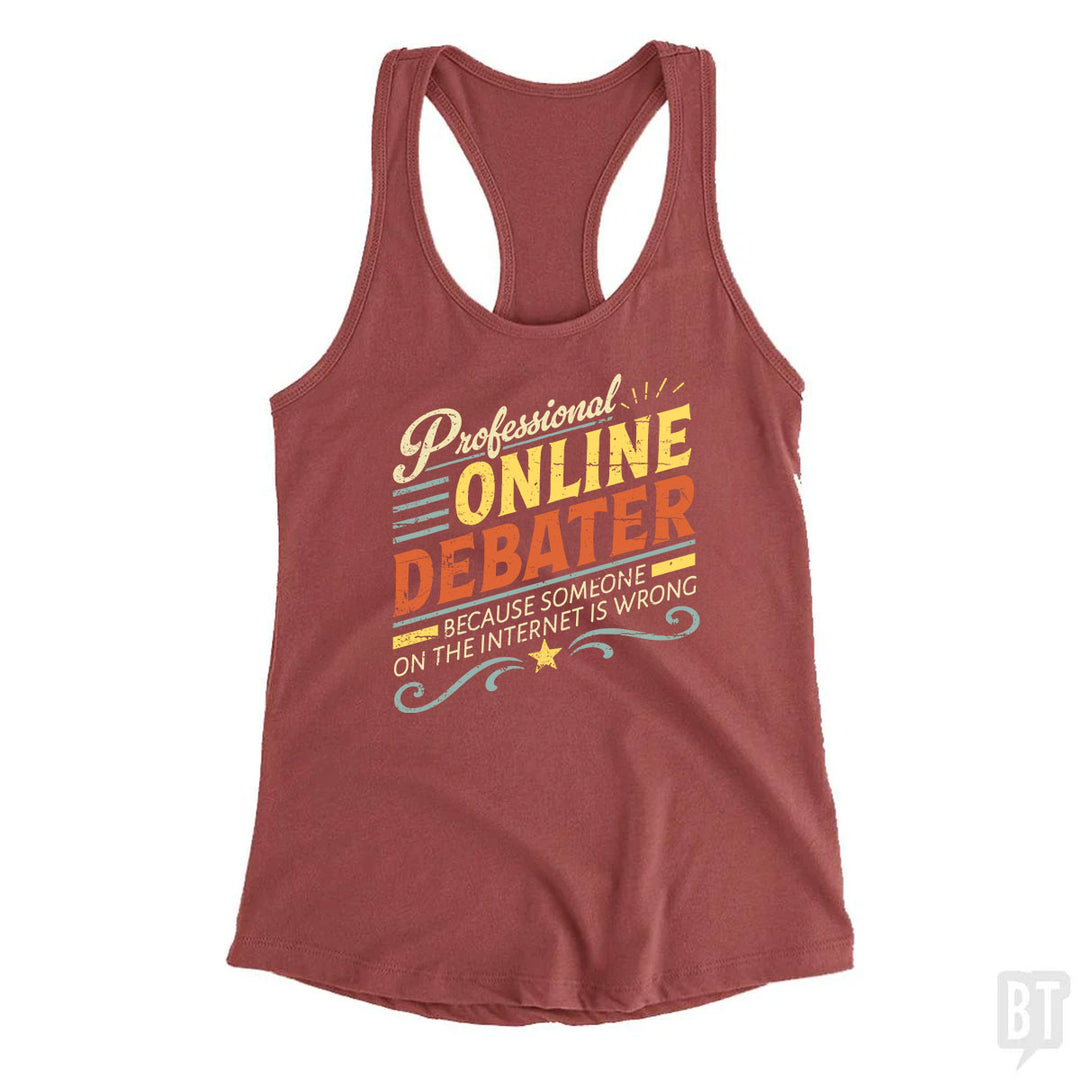 Professional Online Debater Tank Top