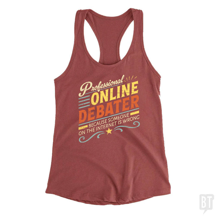 Professional Online Debater Tank Top