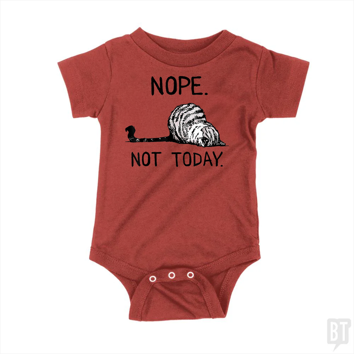 Nope Not Today Cat Baby One-Piece