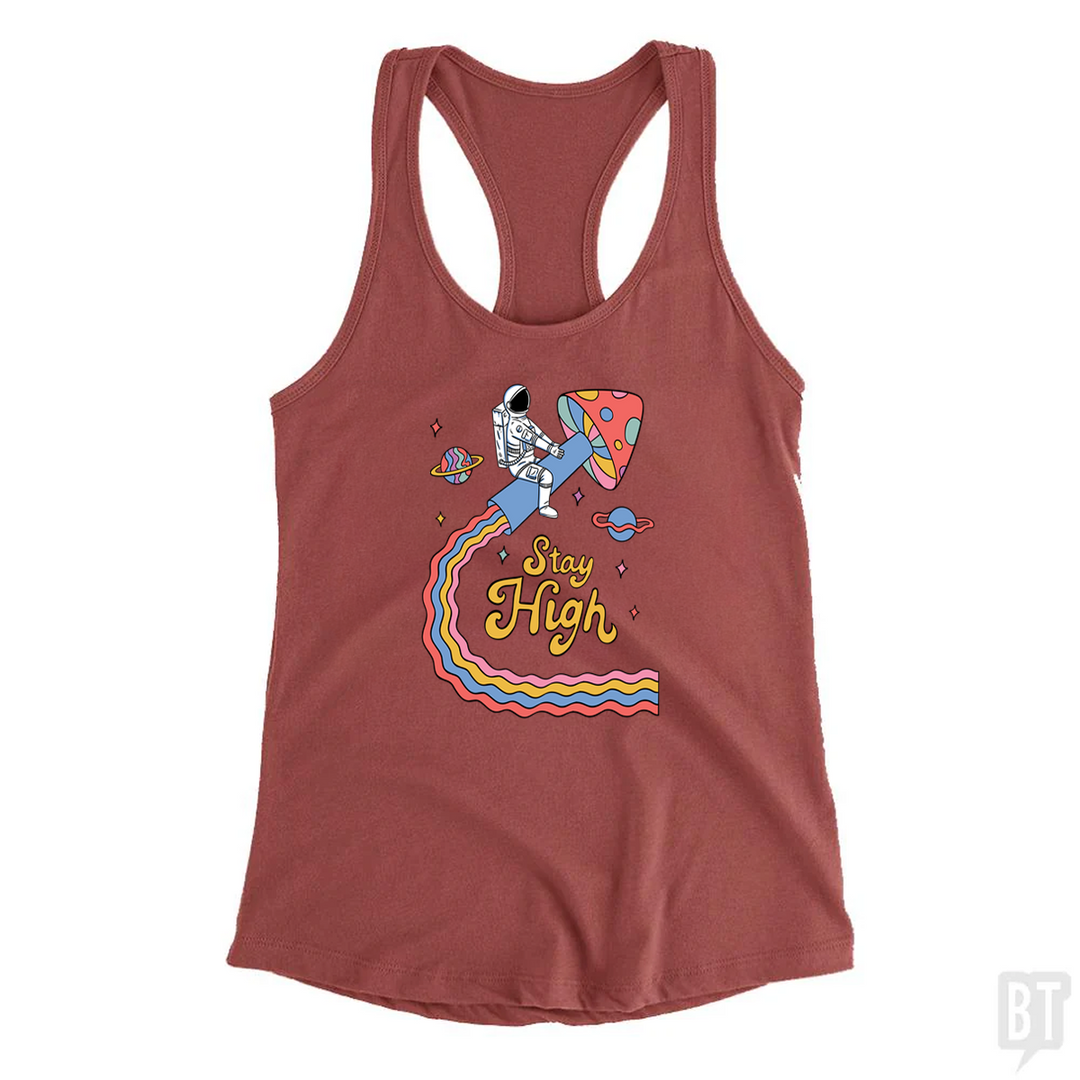 Stay High Astronaut Tank Top