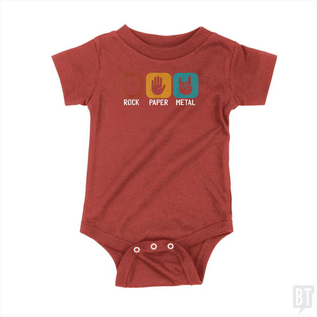 Rock Paper Metal Baby One-Piece