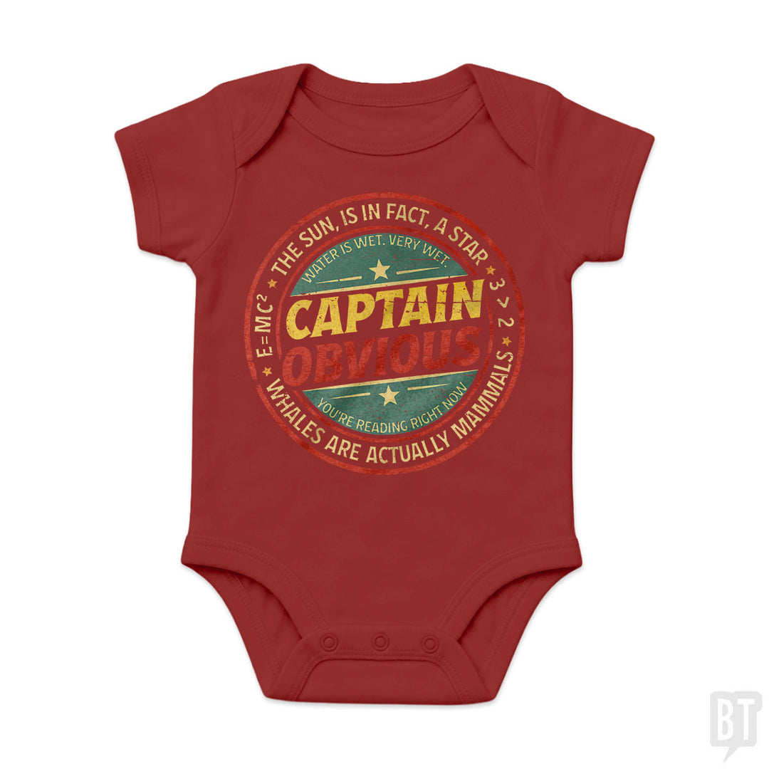 Captain Obvious Baby One-Piece