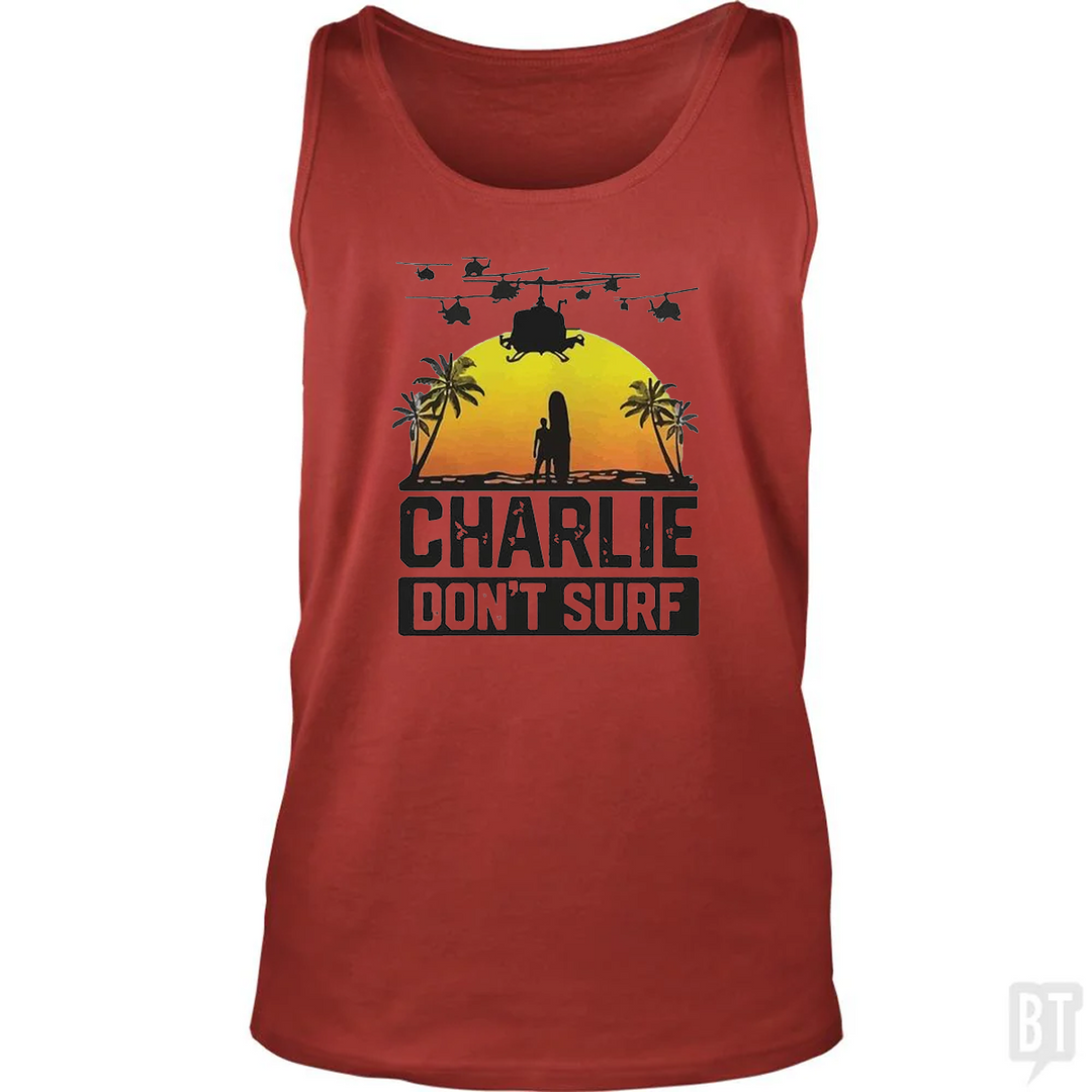 Charlie Don't Surf Summer Vacation Tank Top