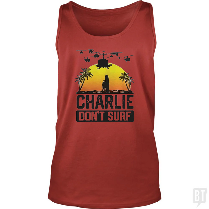 Charlie Don't Surf Summer Vacation Tank Top