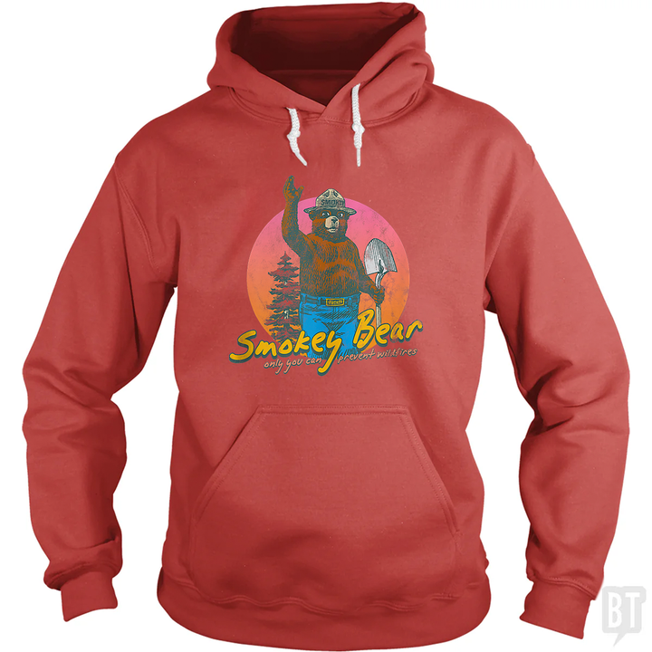 Smokey Bear Retro Hoodie