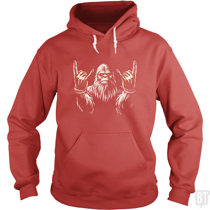 Bigfoot Rock On Hoodie