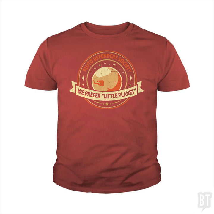 Pluto Defenders Society Kids Shirt