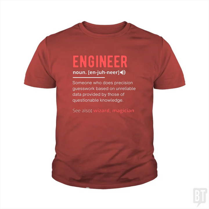 Engineer Definition Kids Shirt