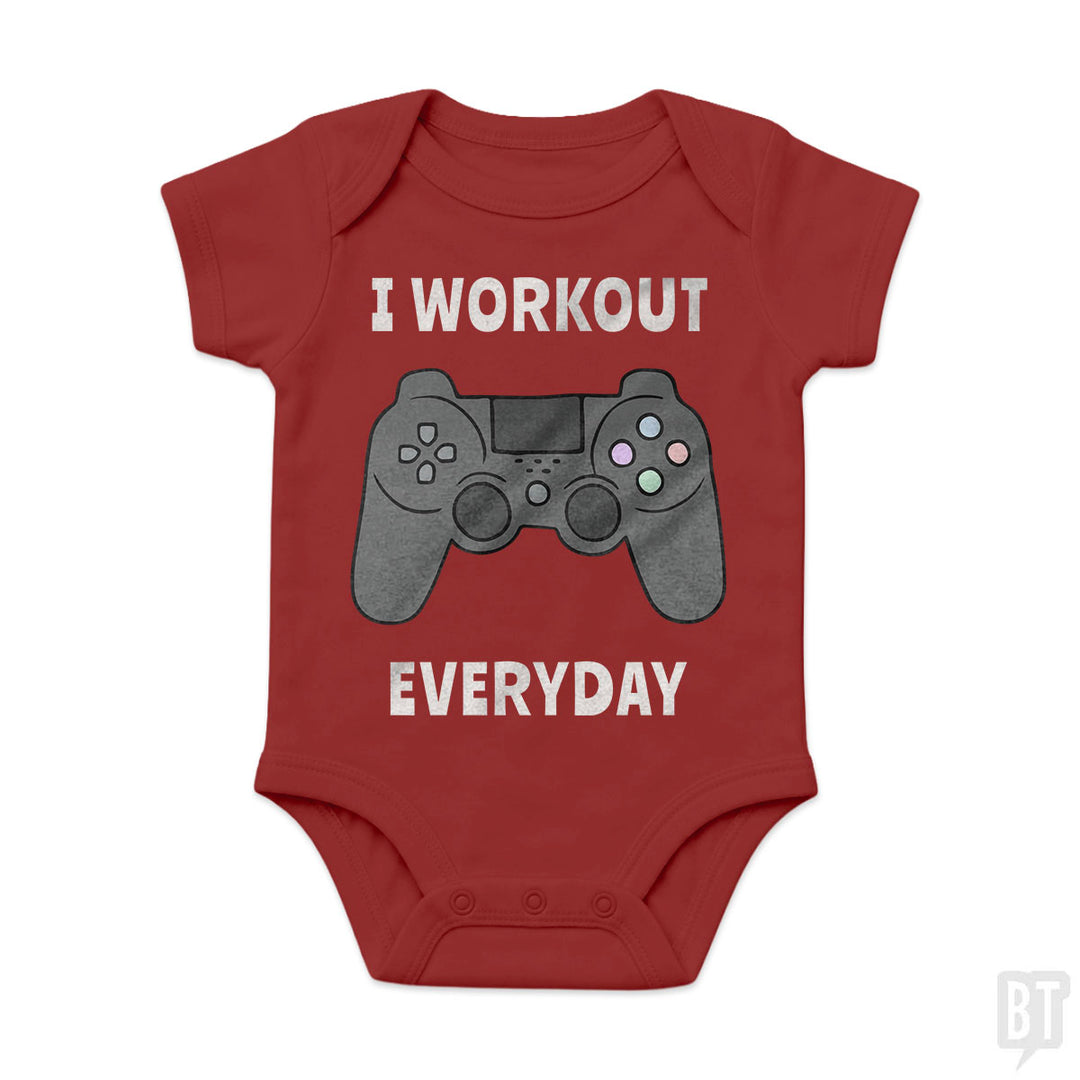 I Workout Everyday Baby One-Piece