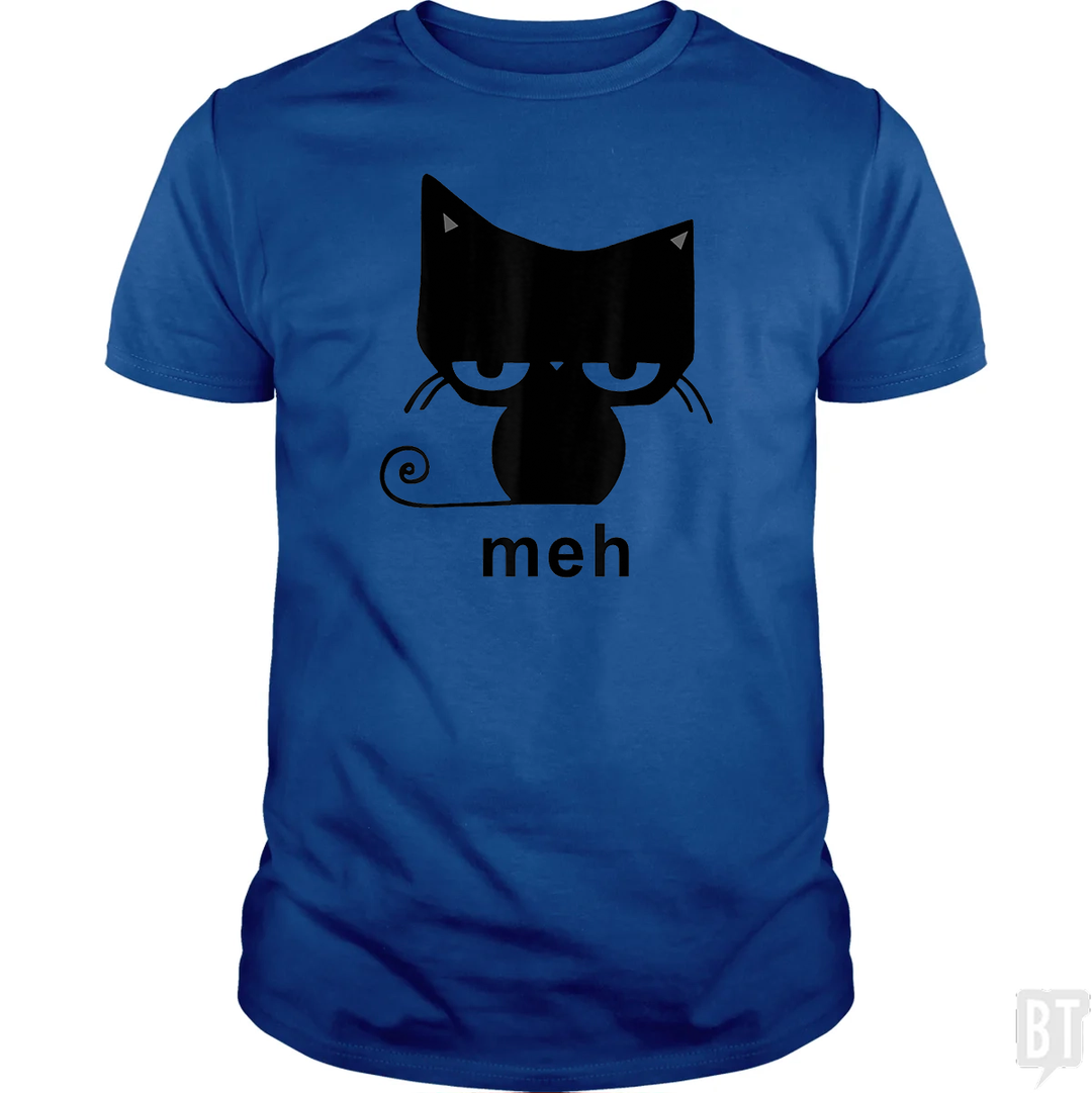 Meh Black Cat Funny