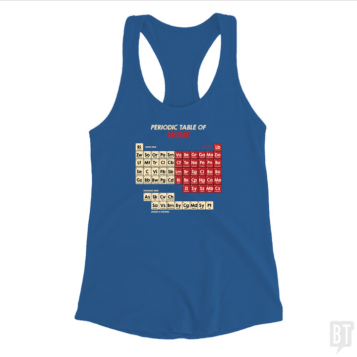 Periodic Table Of Wine Tank Top