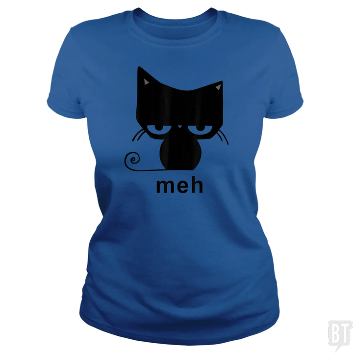 Meh Black Cat Funny