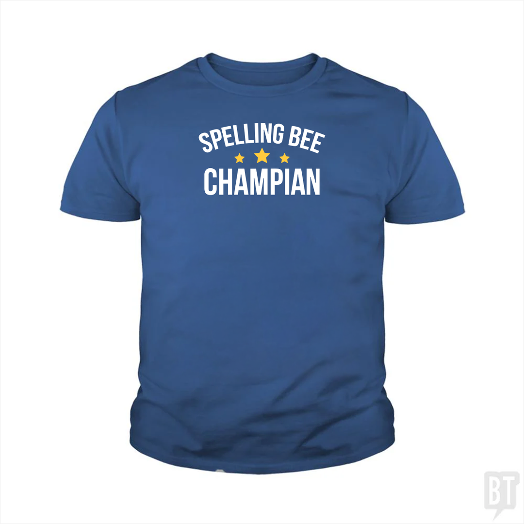 Spelling Bee Champion Kids Shirt