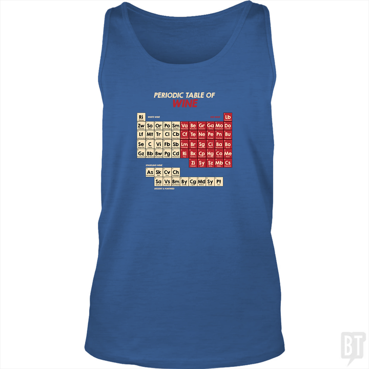 Periodic Table Of Wine Tank Top