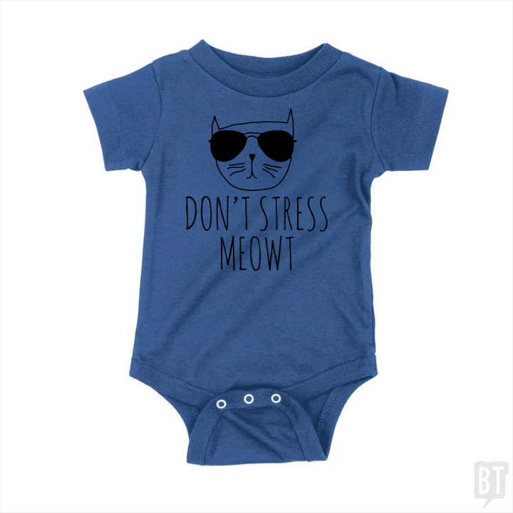 Don't Stress Meowt Baby One-Piece