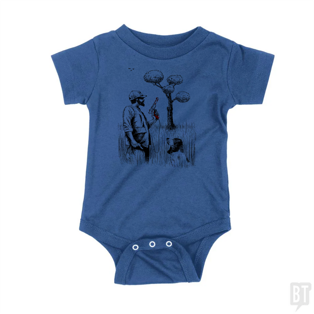 Dog Man Baby One-Piece