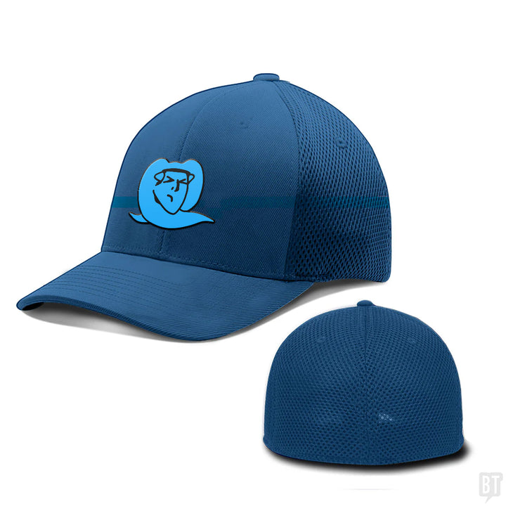 Custom Blue Logo Flexfit Hats