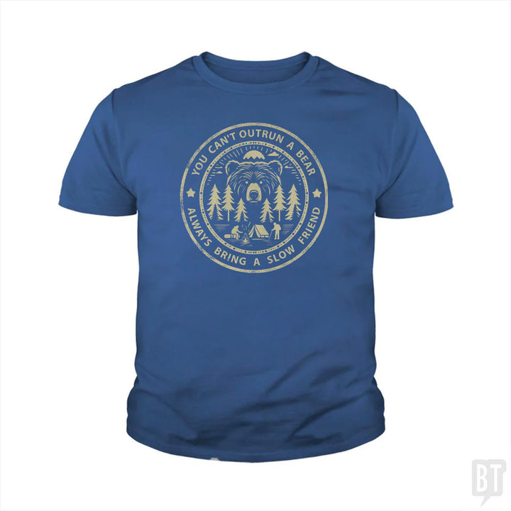 You Can't Outrun A Bear Kids Shirt