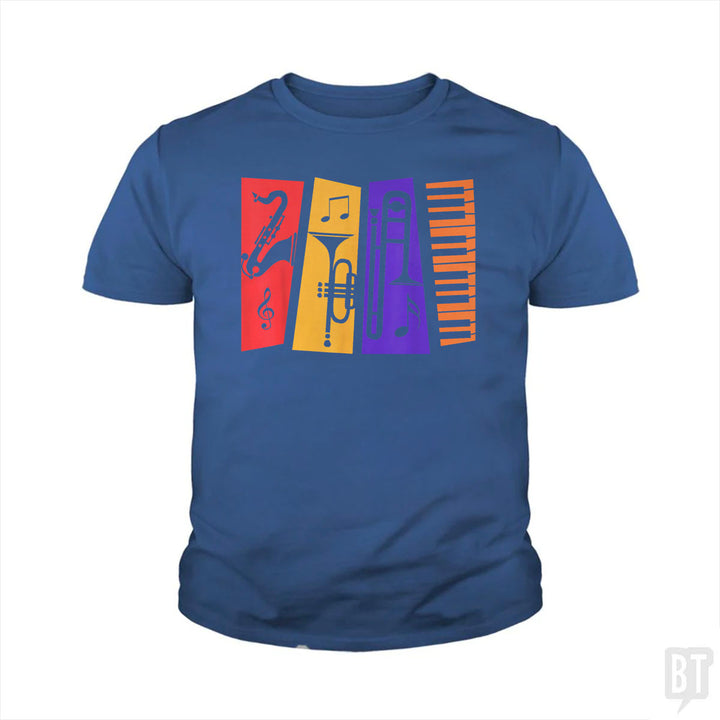 Jazz Music Kids Shirt