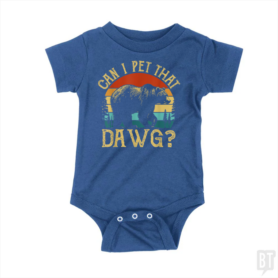 Can I Pet That Dawg Baby One-Piece