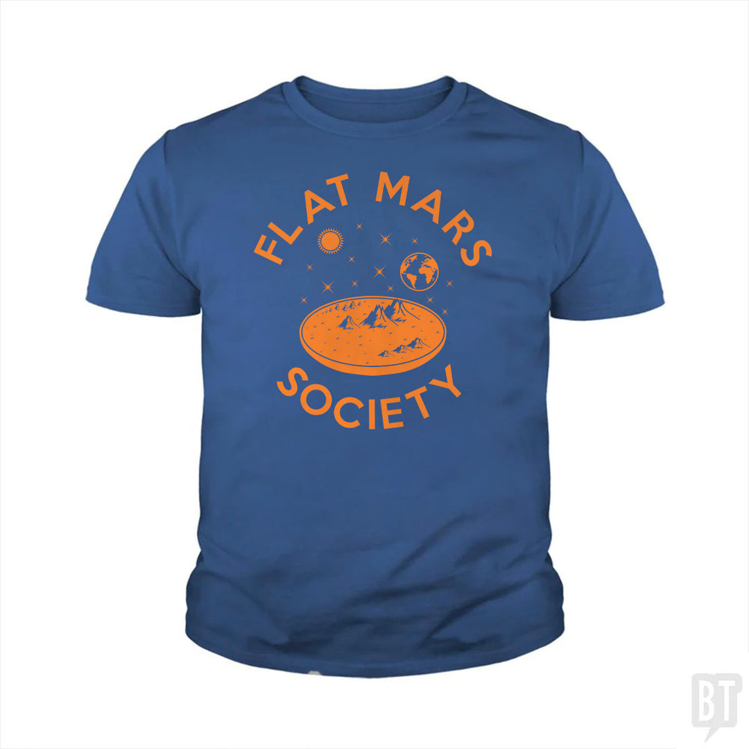 Flat Mars Society Kids Shirt