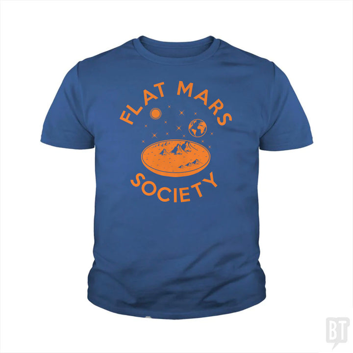 Flat Mars Society Kids Shirt