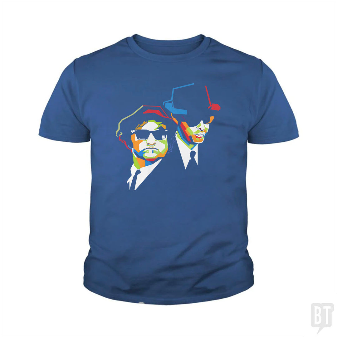 Blues Brothers Cubism Kids Shirt