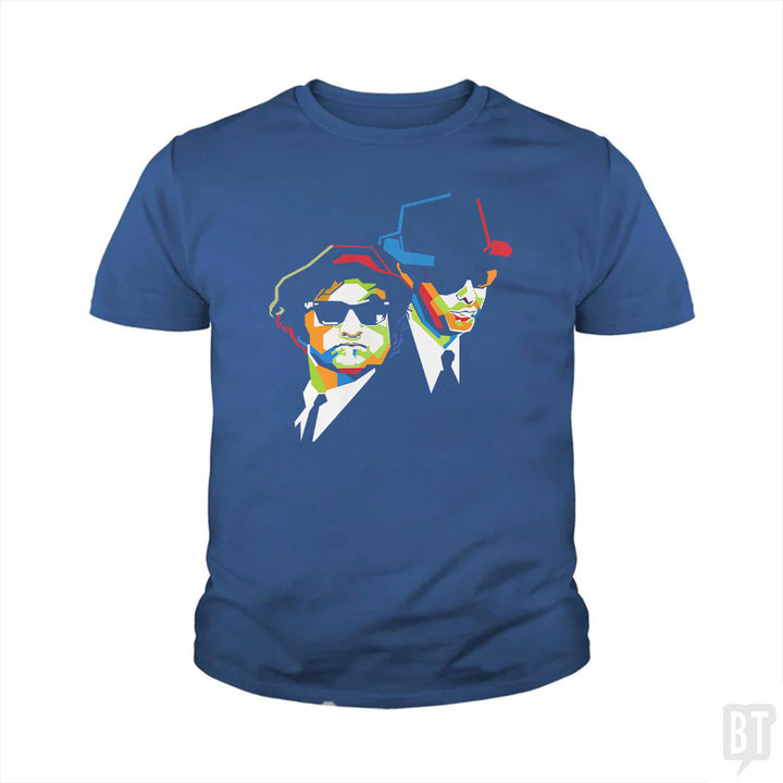 Blues Brothers Cubism Kids Shirt