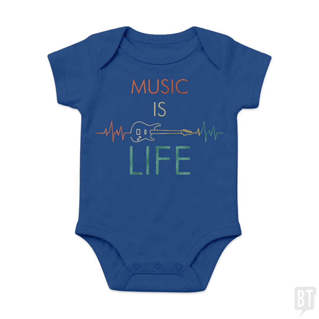 Music Is Life Baby One-Piece