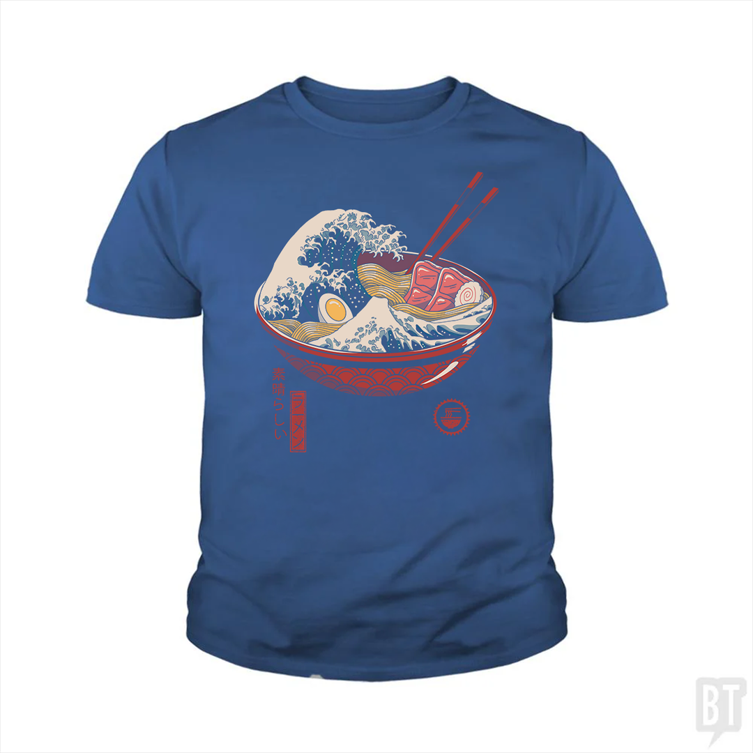 Great Ramen Wave Kids Shirt