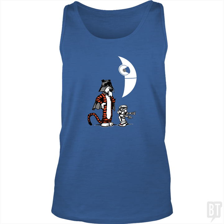 Darth Hobbes and Calvin Trooper Tank Tops