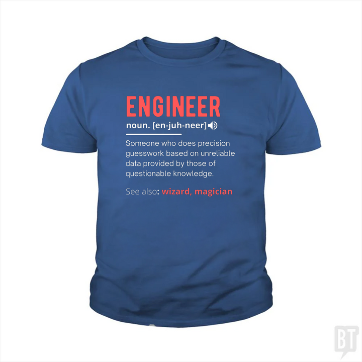 Engineer Definition Kids Shirt