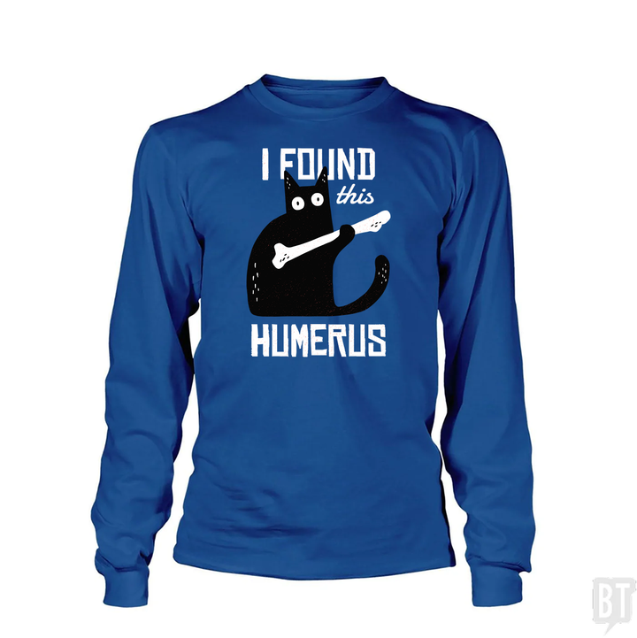 Funny Cat with a Bone Long Sleeve