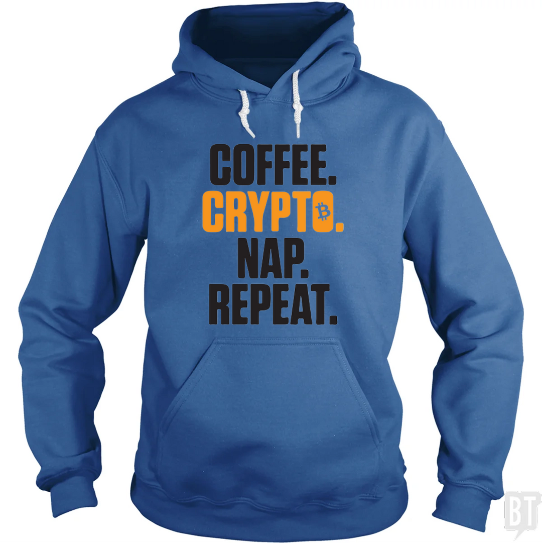Coffee Crypto Nap Repeat Hoodie