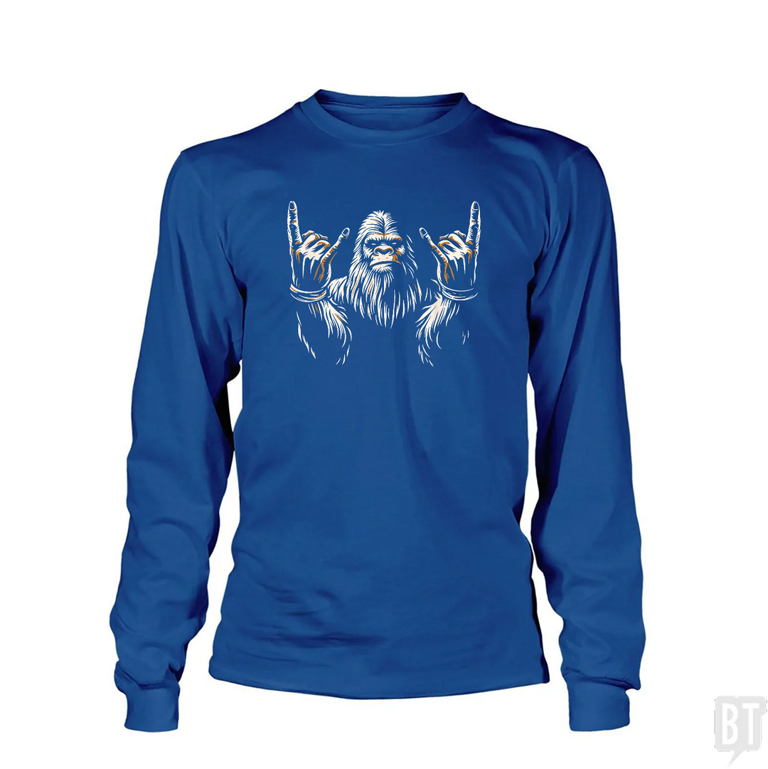 Bigfoot Rock On Long Sleeve