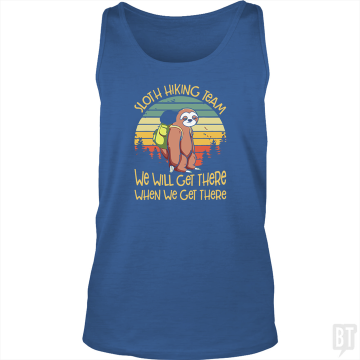 Funny Sloth Hiking Team #2 Tank Top