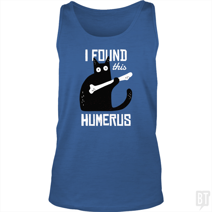 Funny Cat with a Bone Tank Top