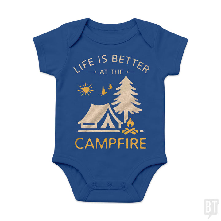 Life Is Better At The Campfire Baby One-Piece