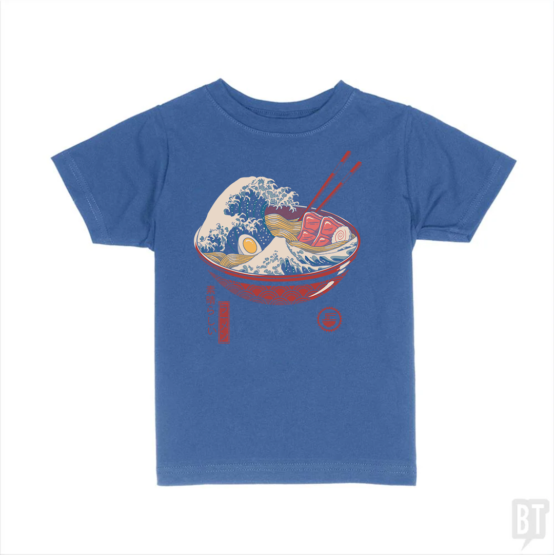 Great Ramen Wave Kids Shirt