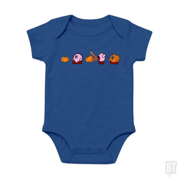 Kirby Pumpkin Baby One-Piece