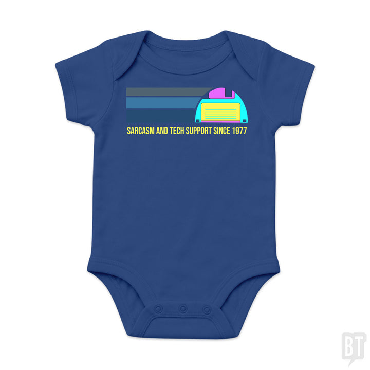 Sarcasm and Tech Support Baby One-Piece