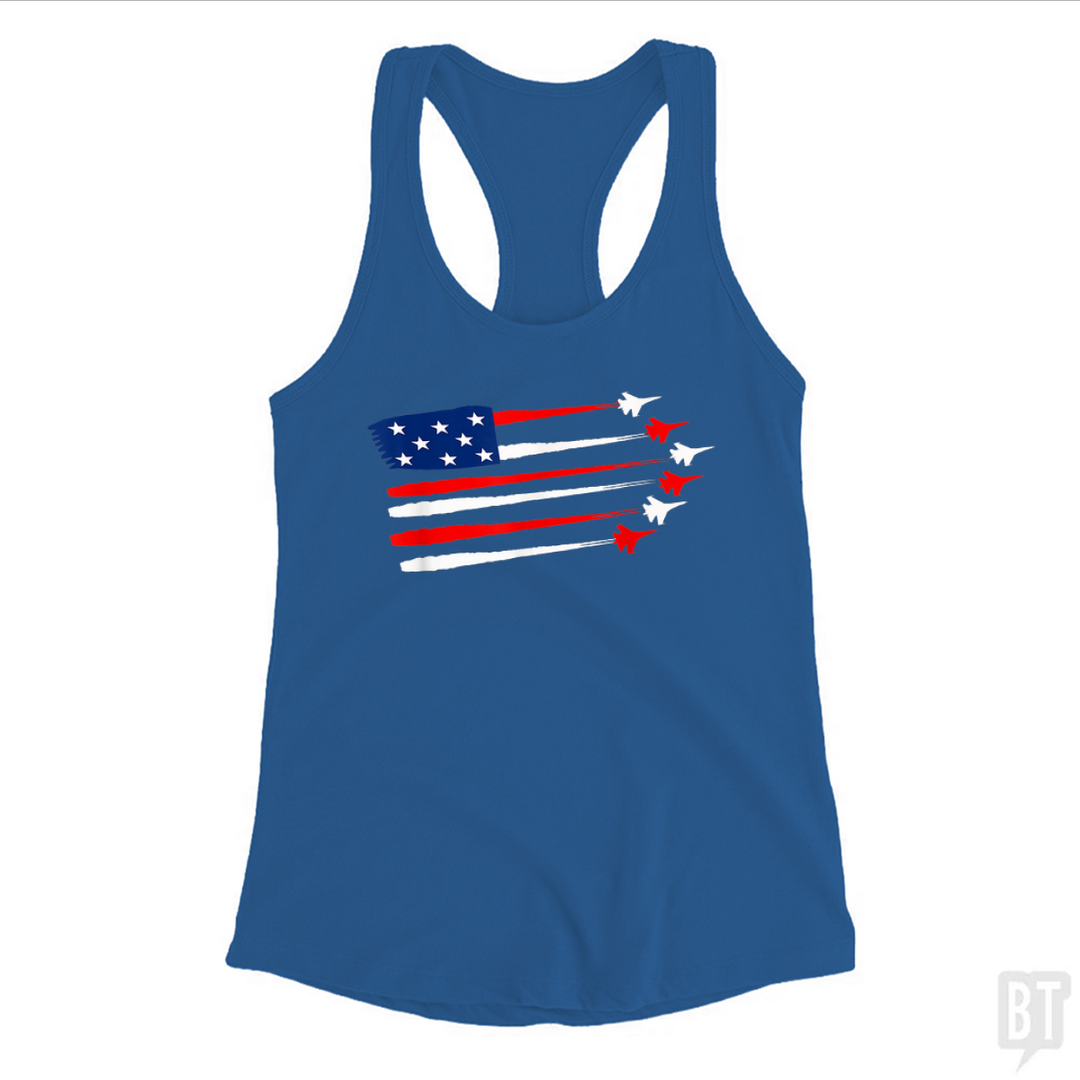Fighter Jet American Tank Top