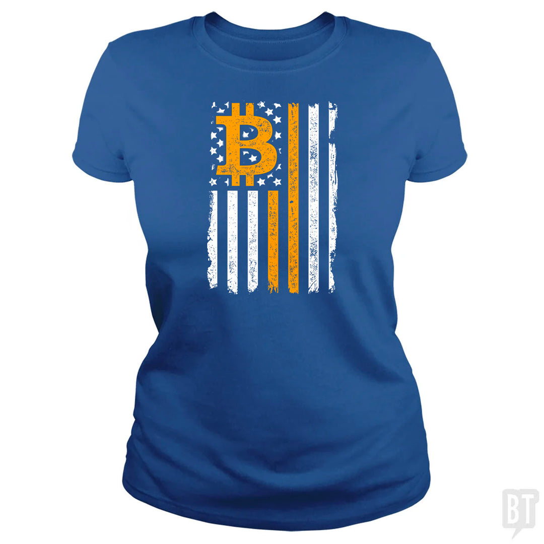 Bitcoin US Flag