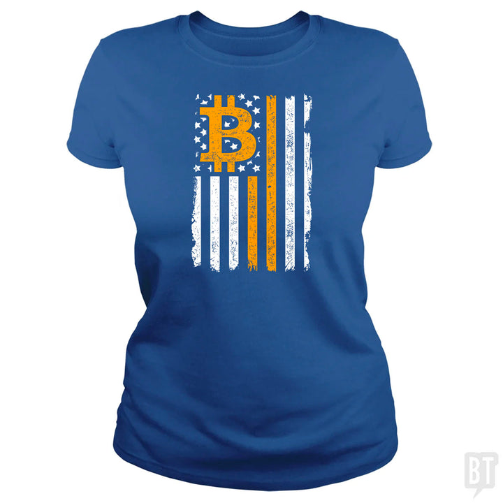 Bitcoin US Flag